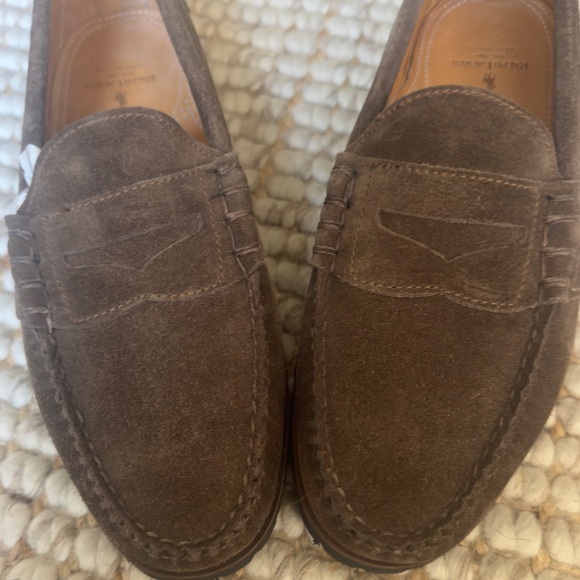 New Polo Ralph Lauren Men’s Suede Penny Loafer/Vibram Sole Size 9D - Picture 8 of 13
